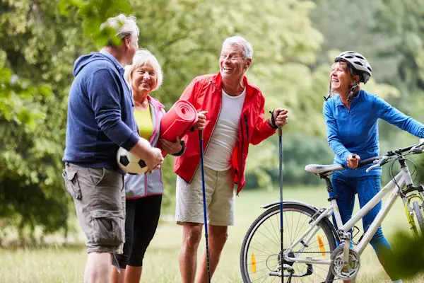 Senior group in the park