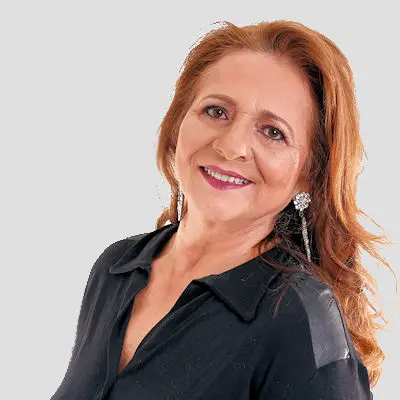 Portrait of happy client